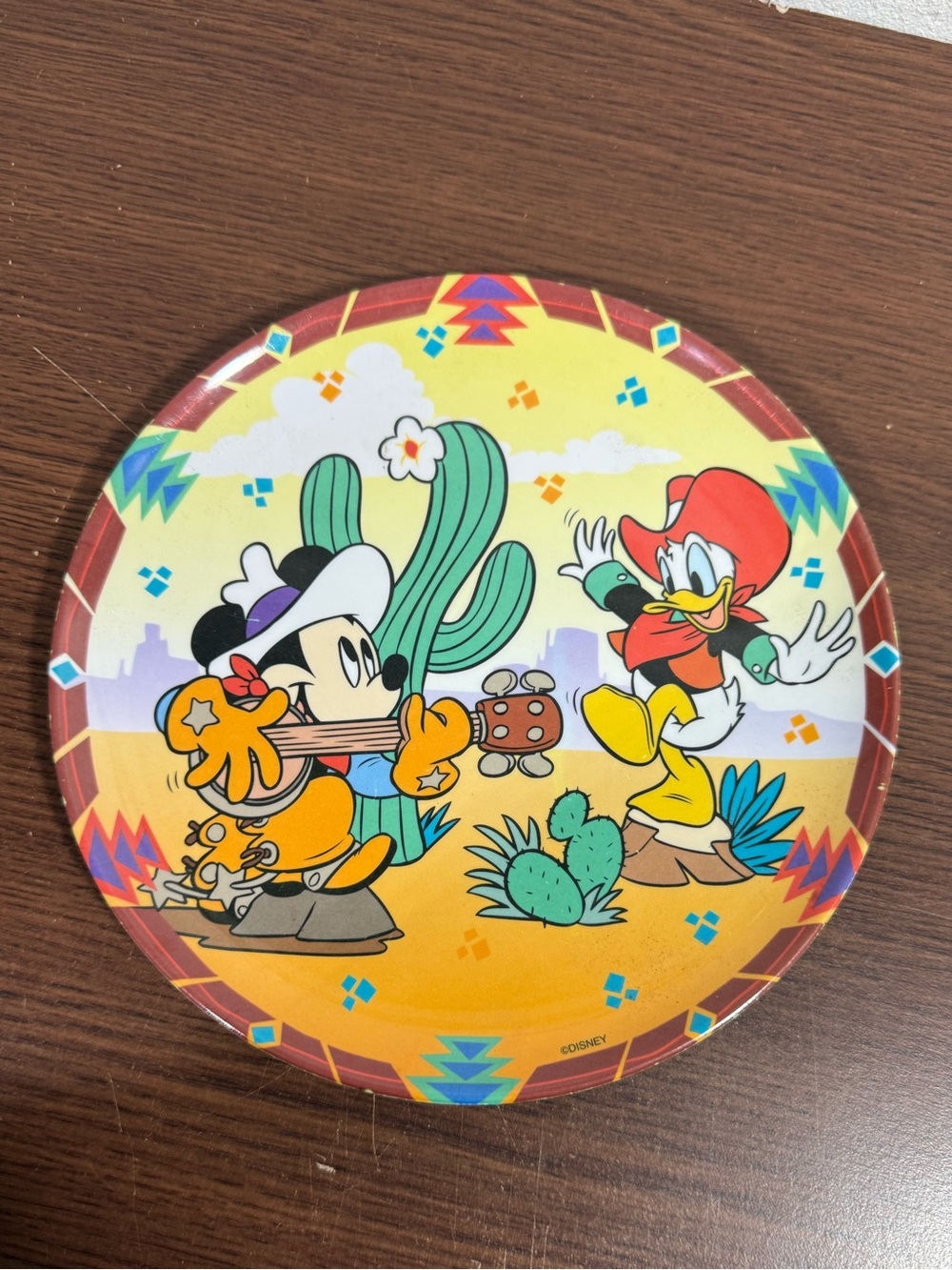 90’s Vintage Zak! Designs Mickey Mouse Dinner Plate